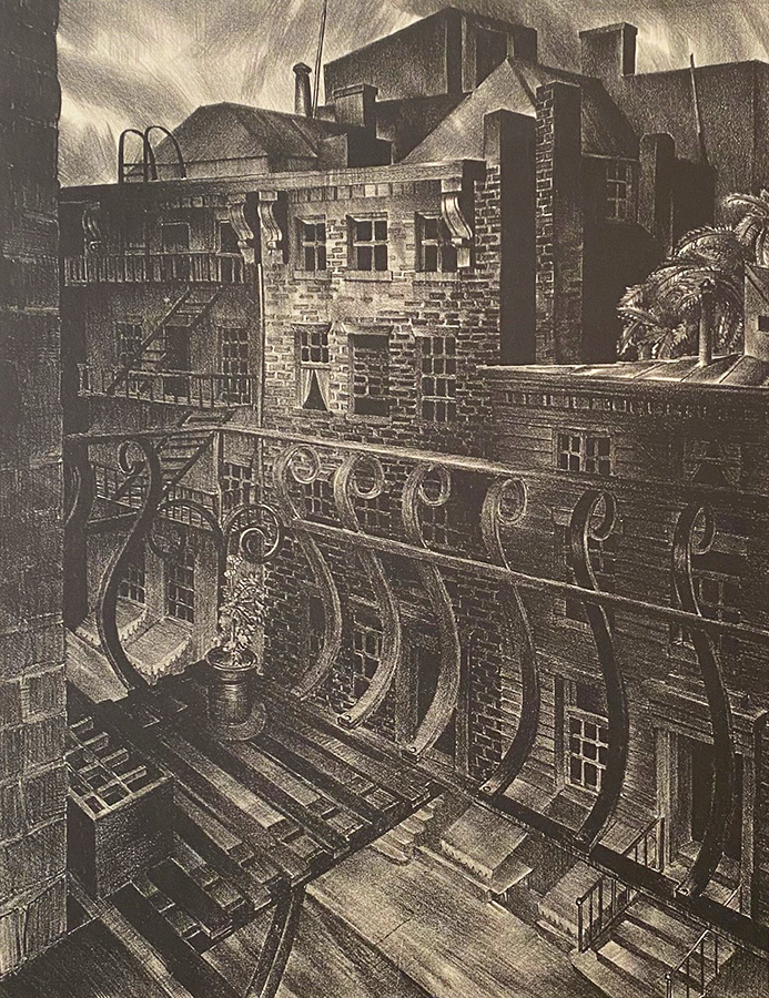 City Street (New York) - STOW WENGENROTH - lithograph
