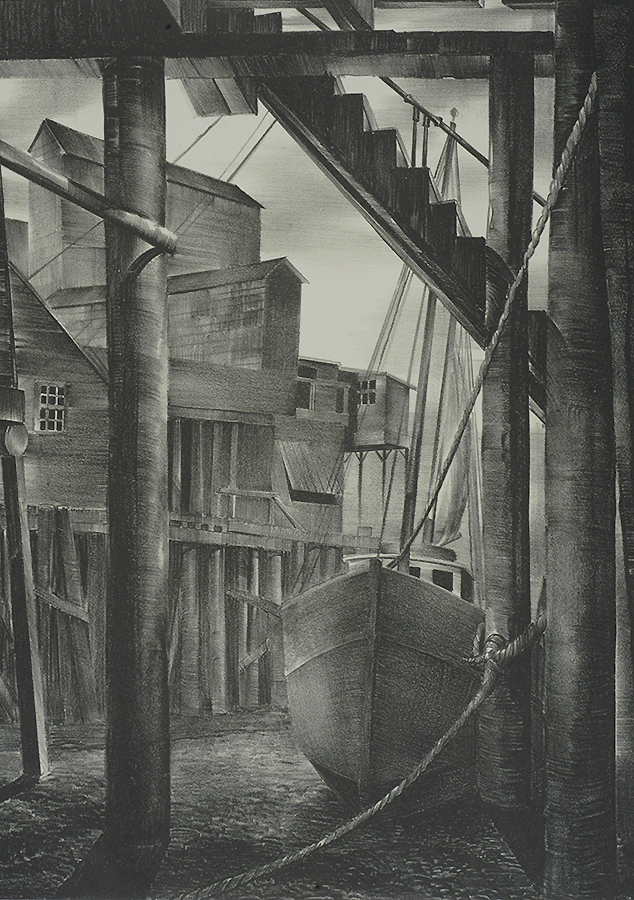 Miller's Wharf - STOW WENGENROTH - lithograph