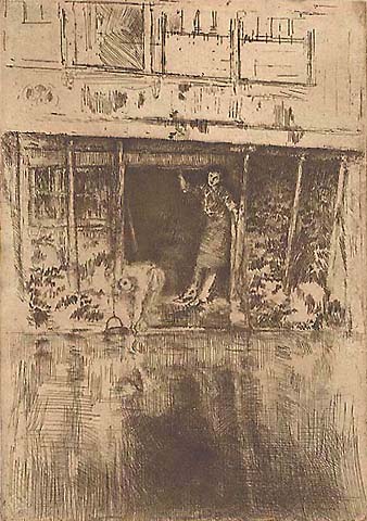 Pierrot - JAMES A. MCNEILL WHISTLER - etching