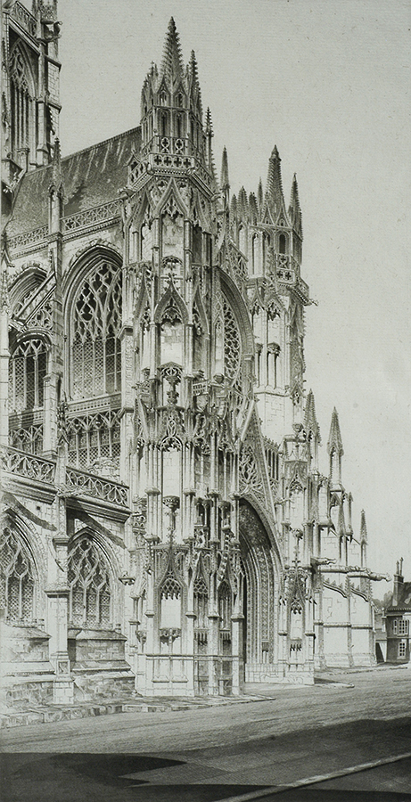 Memento Viviere (Notre Dame, Evreux) - JOHN TAYLOR ARMS - etching