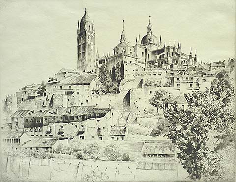 Segovia - JOHN TAYLOR ARMS - etching
