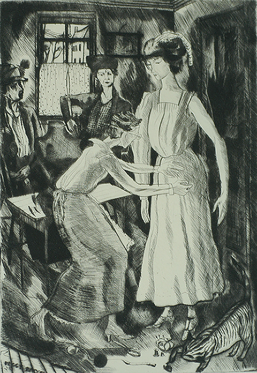 Country Dressmaking - PEGGY BACON - drypoint