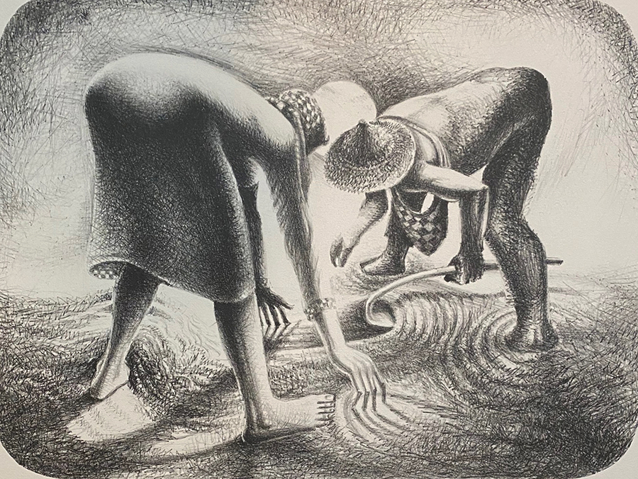The Seed - JOHN BIGGERS - lithograph