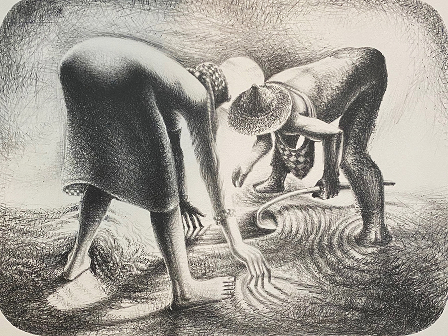 The Seed - JOHN BIGGERS - lithograph