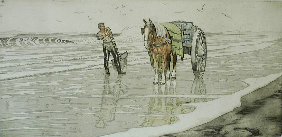After the Storm (Na de Storm) - TJEERD BOTTEMA - etching and aquatint printed in colors