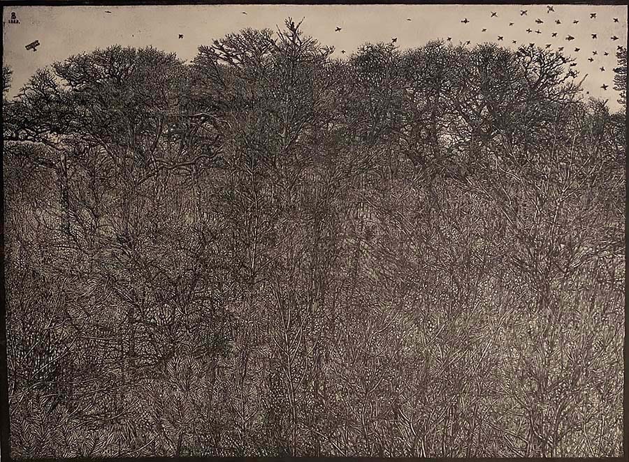 Winter Trees (Winterboomen) - RUDOLF BREMMER - lithograph