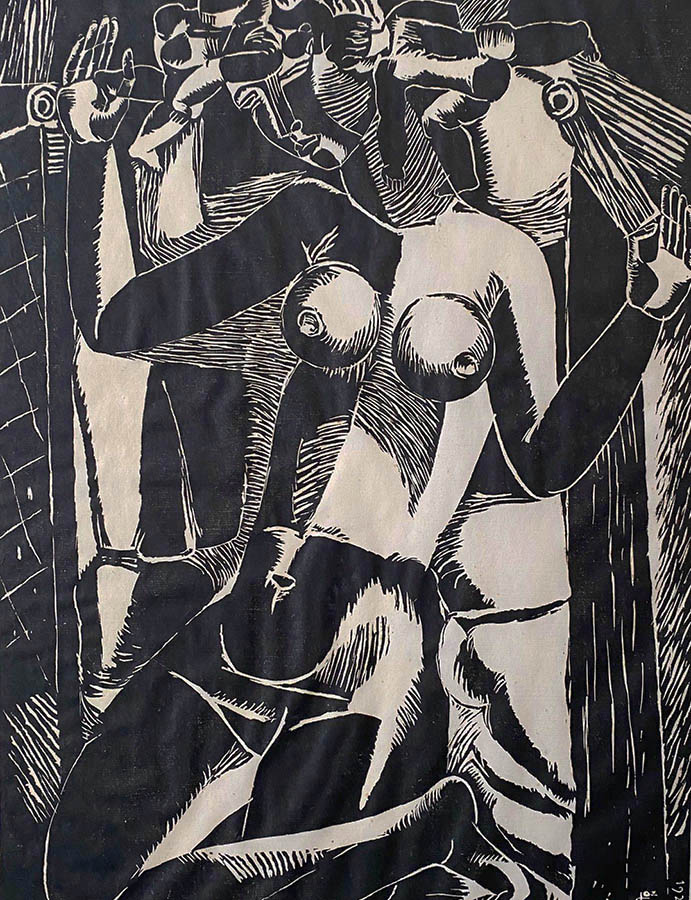 Dream (Droom) - JOZEF CANTRE - woodcut