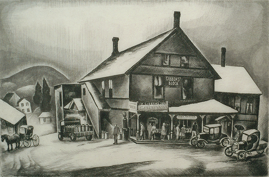 Country Store - HOWARD COOK - etching