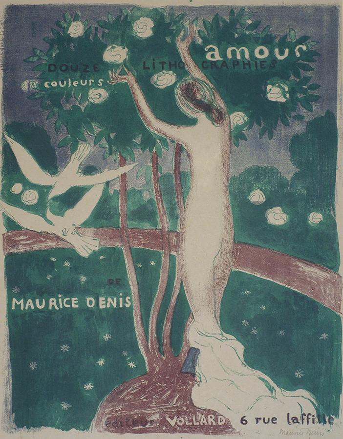 Cover for the Amour Suite (Coverture pour la suite Amour) - MAURICE DENIS - lithograph printed in colors