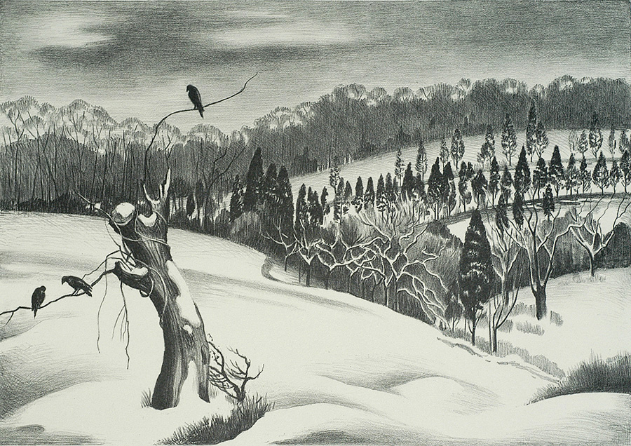 Winter - MABEL DWIGHT - lithograph
