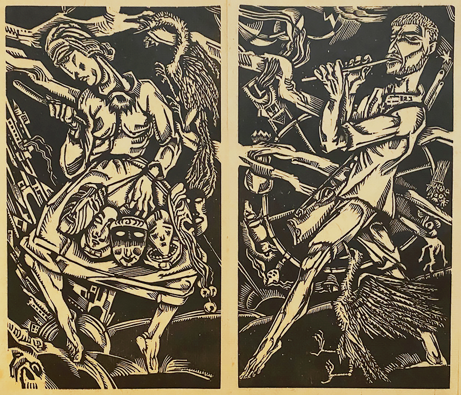 Dance of Death in Seven Tempos  - NICOLAS (NICO) EEKMAN - woodcuts
