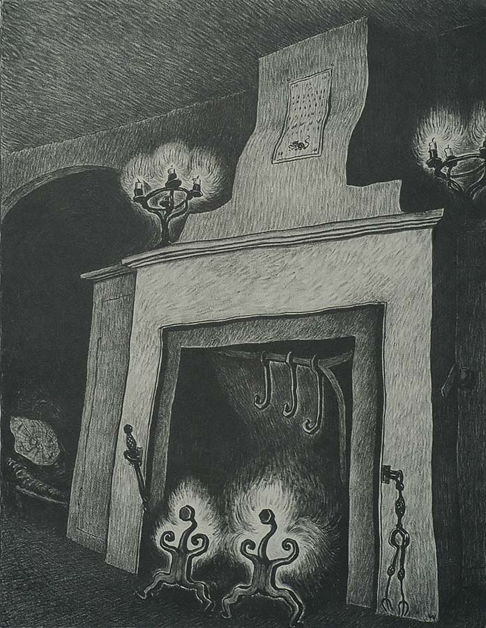 Fireplace - WANDA GAG - lithograph