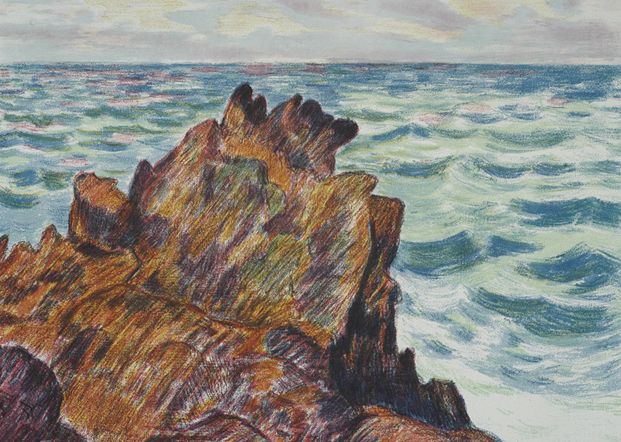 The Red Rocks (Les Rocheurs Rouges) - ARMAND GUILLAUMIN - lithograph