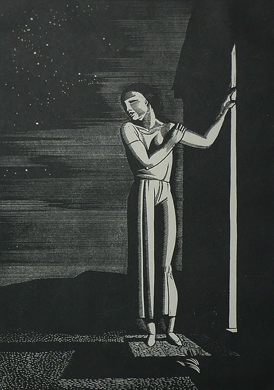 Starry Night - ROCKWELL KENT - wood engraving
