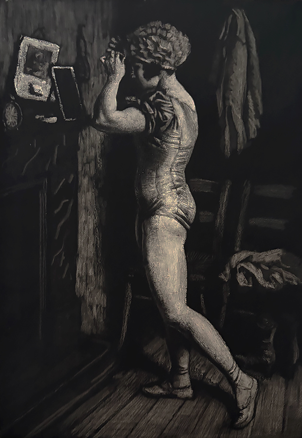 Circus Dressing Room - LAURA KNIGHT - etching and aquatint