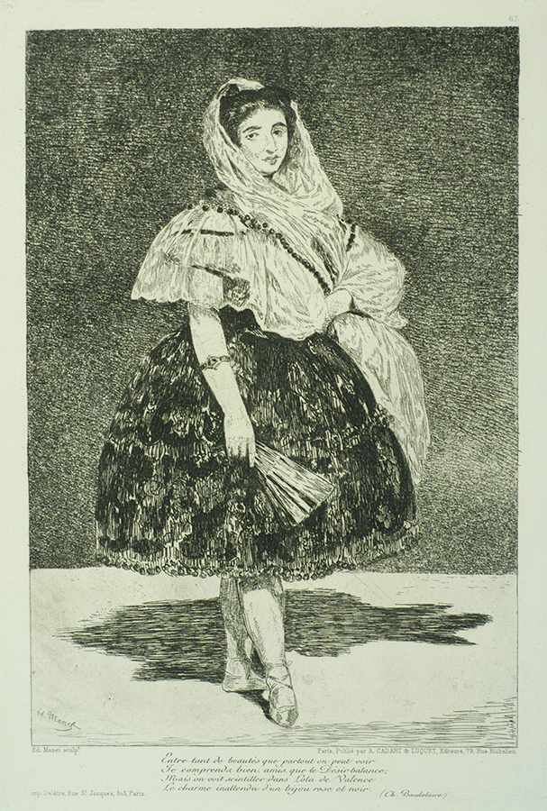 Lola de Valence - EDOUARD MANET - etching and aquatint