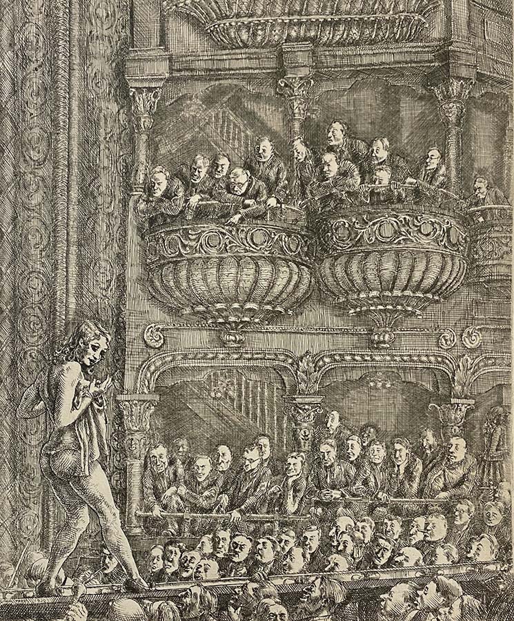 Gaiety Burlesque - REGINALD MARSH - etching