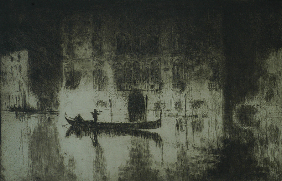Venetian Night - JAMES MCBEY - etching