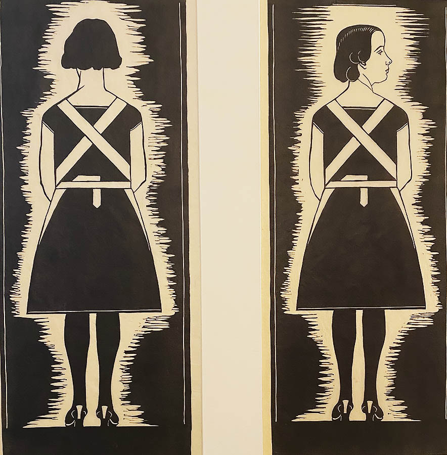 The Maid  - SAMUEL JESSURUN DE MESQUITA - woodcuts 