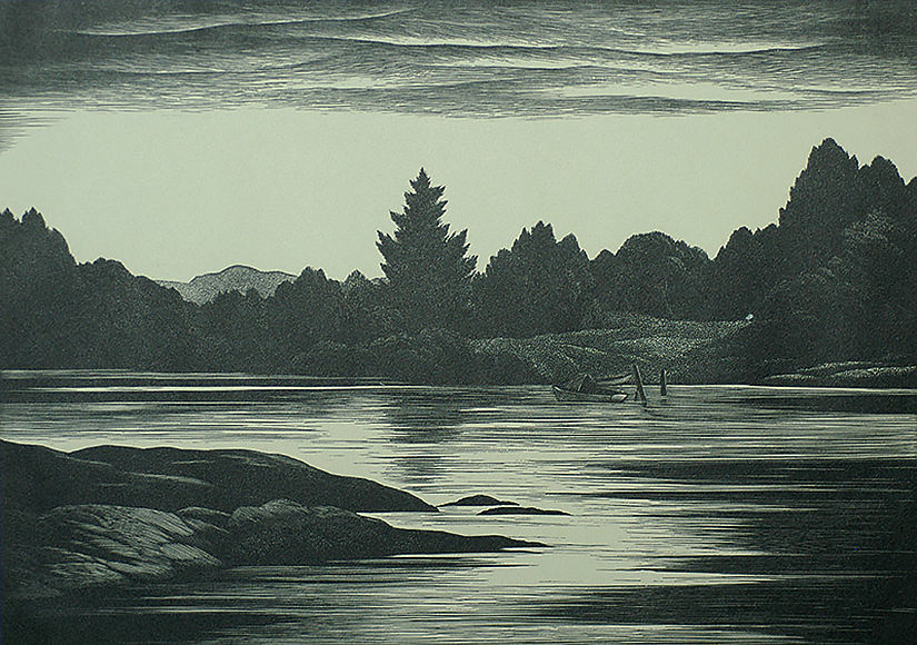 Deer Isle, Maine - THOMAS NASON - wood engraving