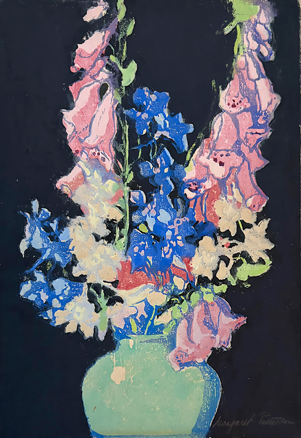 Garden Flowers - MARGARET PATTERSON - woodcut printed in colors