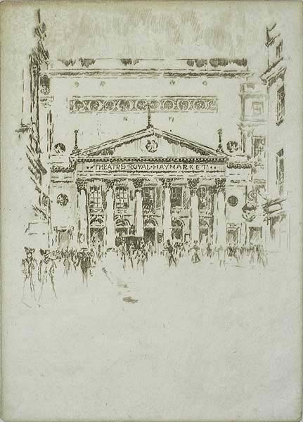 Royal Haymarket Theatre (London) - JOSEPH PENNELL - etching