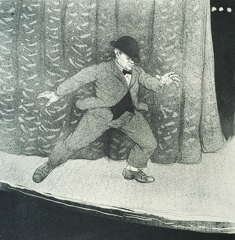 Tap Dancer - CARL E. PICKHARDT, JR. - lithograph