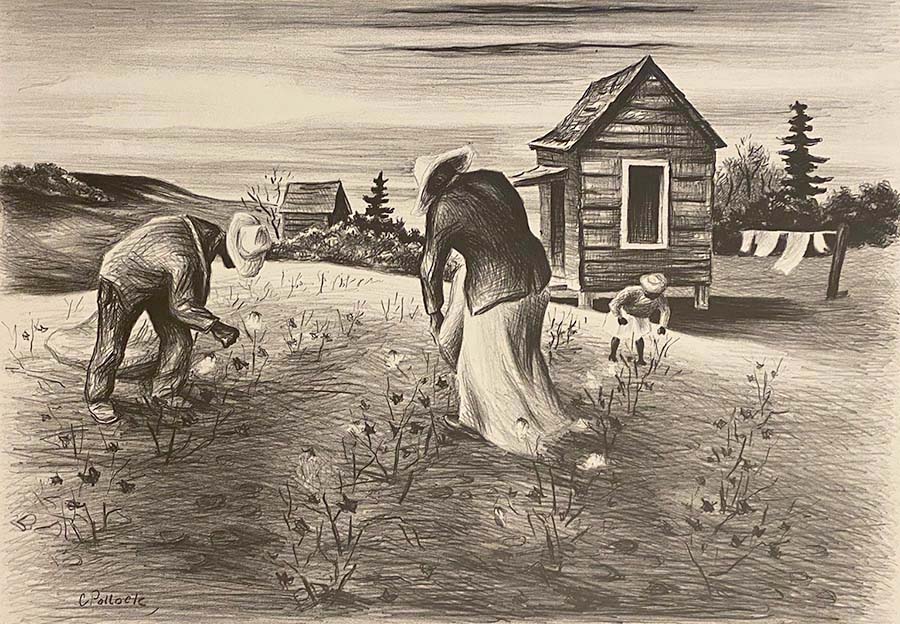 The Harvest, South Carolina - CHARLES  POLLACK - lithograph
