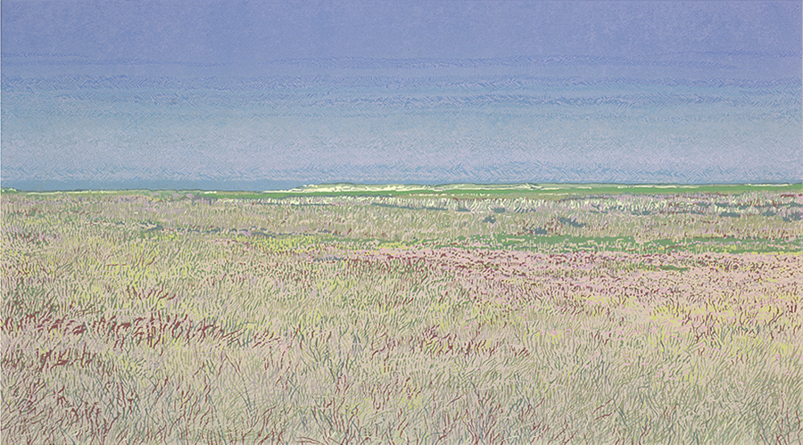 Landscape 2024-III - GRIETJE POSTMA - woodcut printed in colors