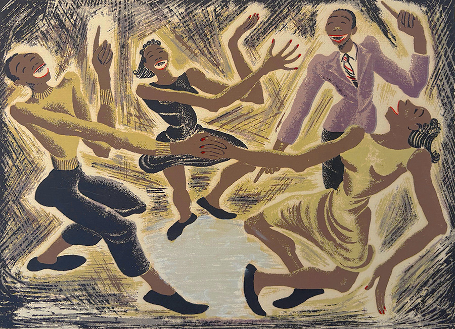 Boogie Woogie - MILDRED RACKLEY - screenprint