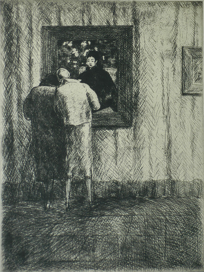 The Degas Portrait - GRANT REYNARD - etching