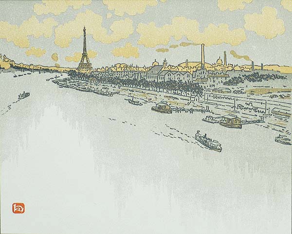 Du Point-du-Jour - HENRI RIVIERE - lithograph printed in colors