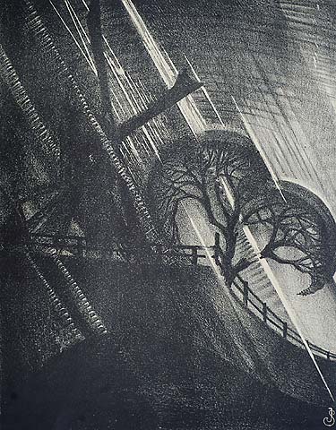 The Shower - JAN SCHONK - lithograph