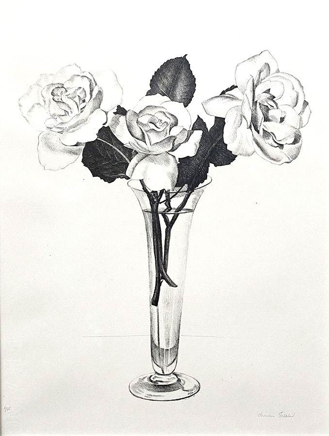 Roses - CHARLES  SHEELER - lithograph