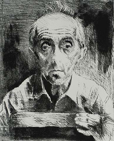 Self-Portrait - RAPHAEL SOYER | william p. carl - fine prints