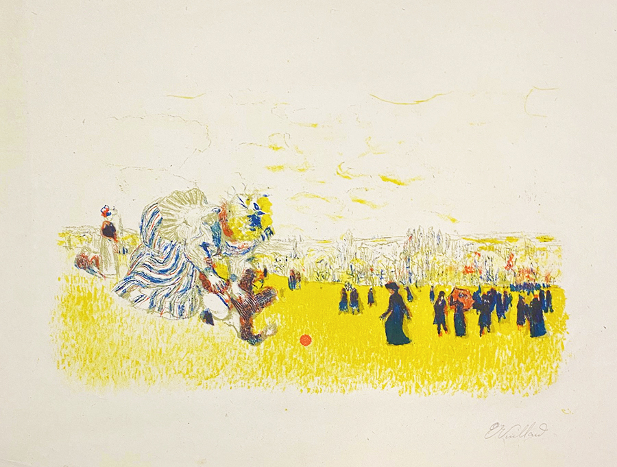 Children's Games  - EDOUARD VUILLARD - lithograph printed in colors