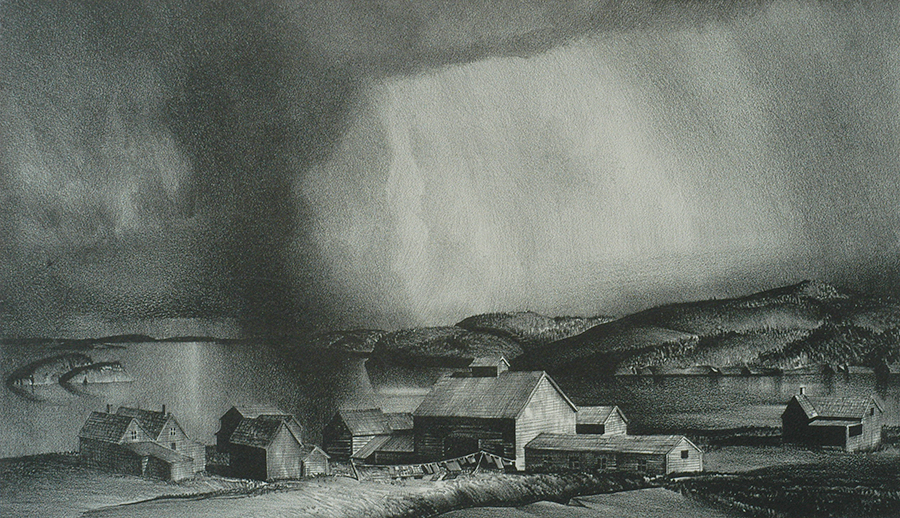 Descending Skies - STOW WENGENROTH - lithograph