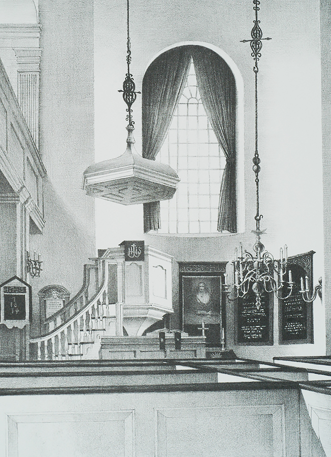 Old North Church, Boston - STOW WENGENROTH - lithograph