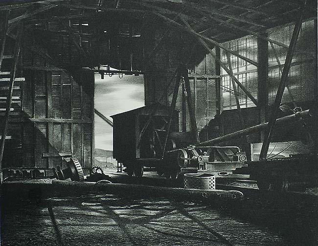 Foundry Interior - STOW WENGENROTH - lithograph