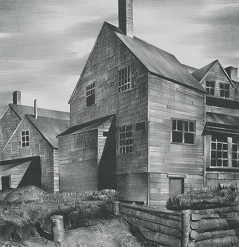 Deserted House - STOW WENGENROTH - lithograph