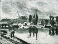 Vue de Rouen (Cours-La-Reine) -  PISSARRO
