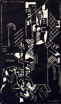 Mother, Child and Dog (a.k.a. Interior of Tenth Street) - ZORACH
