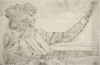 Woman Looking at the Sun (Vrouw naar de Zon Kijkend) -  TOOROP