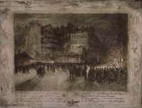 La Place des Martyrs et la Taverne du Bagne (Paris) -  BUHOT