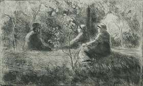 Repos du Dimanche Dans le Bois (A Peaceful Sunday in the Wood) - CAMILLE PISSARRO