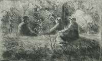 Repos du Dimanche Dans le Bois (A Peaceful Sunday in the Wood) -  PISSARRO