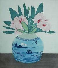 Rhododendrons in Gedecoreerde Gemperpot (Rhododendrons in a Decorated Ginger Jar) -  EVERBAG