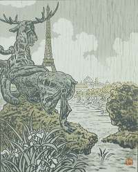 Derrière l'élan de Fremiet (From Behind Fremiet's Elk) Trocadero -  RIVIERE