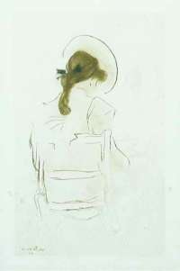 Jeune Fille Vue de Dos (Young Woman Seen from Behind) - VILLON
