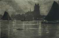 Harbor at Night - COPPENS